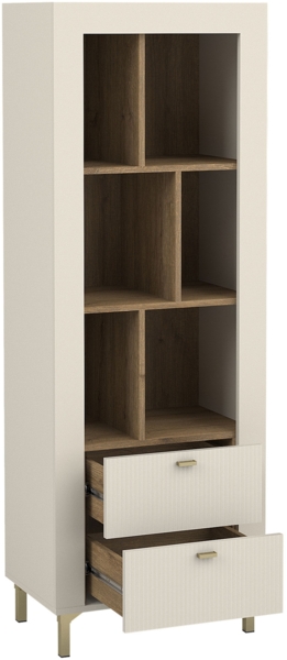 Jugendzimmer-Set Mossa II (Farbe: Cashmere / Cashmere + Eiche Whisky + Cloud 82) Bild 4