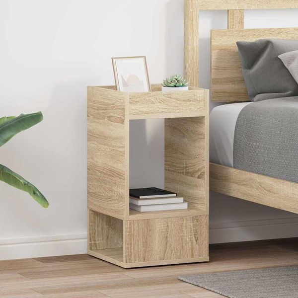 vidaXL Beistelltisch 2 pcs Sonoma-Eiche 30 x 30 x 56 cm Holzwerkstoff 890933