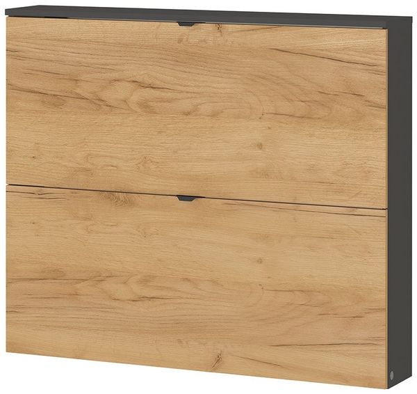 Schuhschrank vito Renell, Holzwerkstoff, Grau, Holzfarben, 100 x 85 x 19 cm