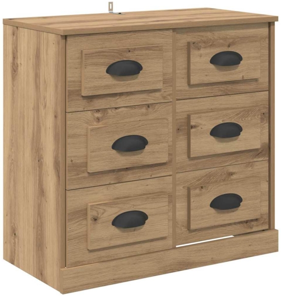 vidaXL Sideboard Artisan-Eiche 70 x 35,5 x 67,5 cm Holzwerkstoff 881427