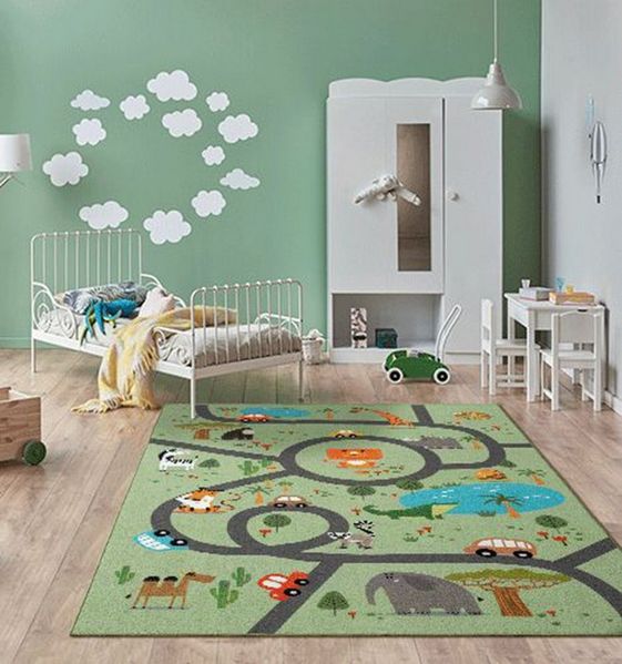 the carpet Teppich Happy Life, rechteckig, Höhe: 4 mm, Life Kinderzimmer Teppich Spielteppich pflegeleicht