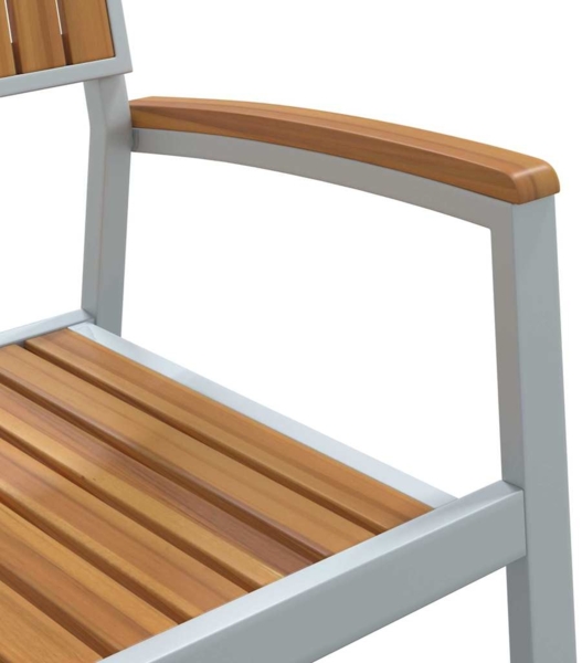 vidaXL Garten Essgruppe 9 pcs Grau und Braun 200 x 90 x 75 cm 3284428 Bild 9