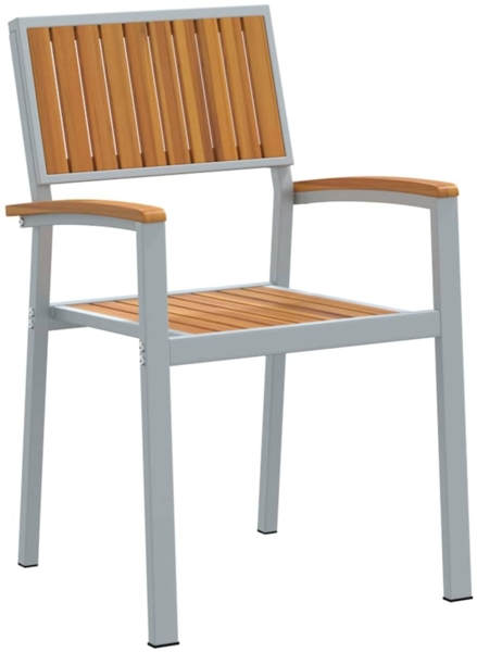 vidaXL Garten Essgruppe 9 pcs Grau und Braun 200 x 90 x 75 cm 3284428 Bild 4