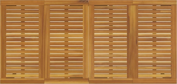 vidaXL Garten Essgruppe 9 pcs Grau und Braun 200 x 90 x 75 cm 3284428 Bild 7