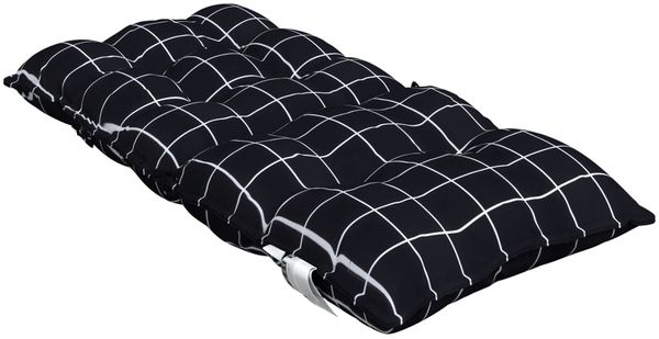 vidaXL Niedriglehner-Auflagen 4 Stk. Schwarz Karomuster Oxford-Gewebe 377720 Bild 6