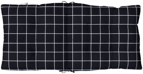 vidaXL Niedriglehner-Auflagen 4 Stk. Schwarz Karomuster Oxford-Gewebe 377720 Bild 7
