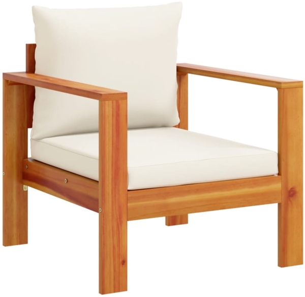 vidaXL Gartensessel mit Kissen Massivholz Akazie 367621