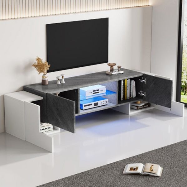 XDeer TV-Schrank TV-Schrank, Lowboard TV-Ständer für Wohnzimmer- TV-Schränke mit 60/65/70-Zoll-Fernsehern 180 * 40 * 46.5cm