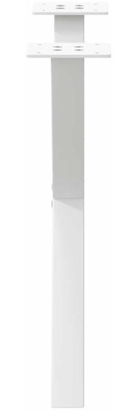 vidaXL Couchtischbeine X-Form 2 Stk. Weiß 60x(42-43) cm Stahl 4012901 Bild 6