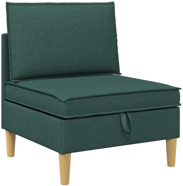 vidaXL Modular Sofa Set mit Stauraum 5 pcs Dunkelgrün Stoff 3413701 Bild 5
