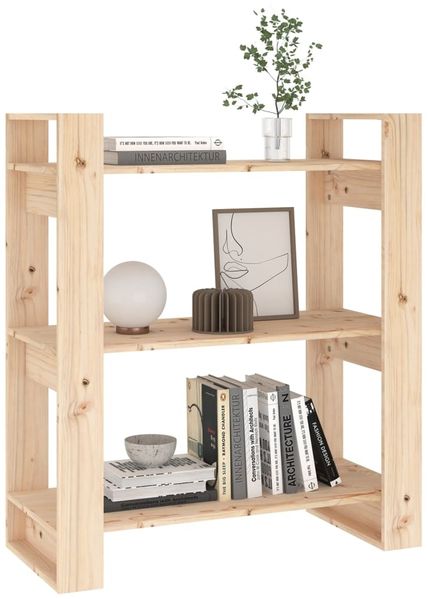 vidaXL Bücherregal/Raumteiler 80 x 35 x 91 cm Massivholz Kiefer 813899 Bild 4