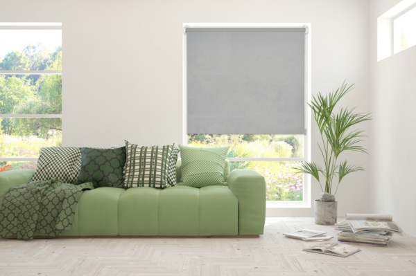ondeco Klemmrollos ohne Bohren, Sichtschutz Rollo Fenster innen und Tür mit Klemmträger, Seitenzugrollo Lichtdurchlässig Blickdicht Sonnenschutz Trend - Grau - 100x150 cm Bild 7