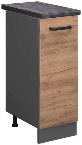 Apothekerschrank R-Line Goldkraft Eiche 30 cm , AP Anthrazit Vicco