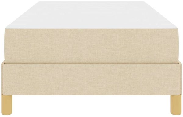 vidaXL Boxspringbett mit Matratze Creme 90 x 190 cm Stoff 3398533 Bild 7