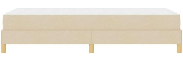 vidaXL Boxspringbett mit Matratze Creme 90 x 190 cm Stoff 3398533 Bild 8