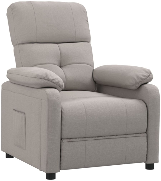 vidaXL Relaxsessel Taupe Stoff 348283