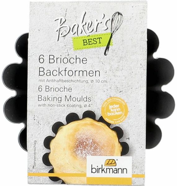Birkmann Brioche Backformenset Baker´s Best 6-tlg Ø 10 cm mit Antihaftbeschichtung