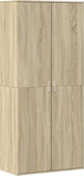 Schuhschrank, Schuhkipper für Flur, modern Sonoma-Eiche 80x39x178 cm Holzwerkstoff