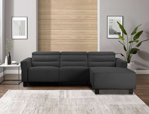 Places of Style Ecksofa Carpari, L-Form, 263 cm, mit manueller o. elektrischer Relaxfunktion, und USB/ Kopfteilverstellg