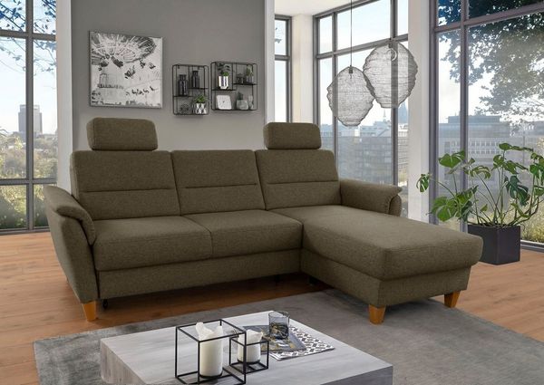 Home affaire Ecksofa Palmera L-Form, Federkern, wahlweise mit Bettfunktion und mit/ohne Bettkasten
