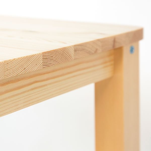 Homestyle4u Nachttisch mit Ablage, Holz Natur, 47 x 32 x 38 cm Bild 7