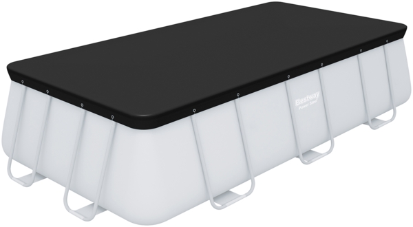 Bestway Abdeckplane eckig, PVC schwarz, 396x185 cm