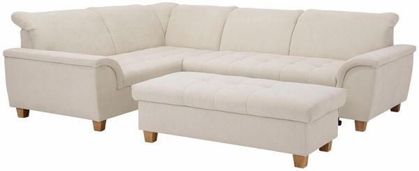 Home affaire Ecksofa Lyla fester Sitzkomfort, bequeme Armlehnen, Breite 275cm, L-Form, wahlweise mit Rückenfunktion und Bettfunktion