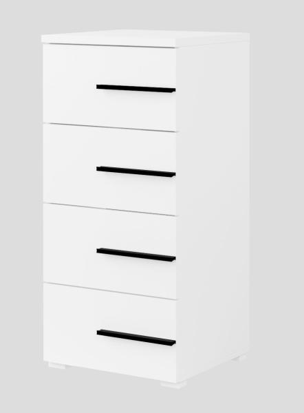 Schubladenkommode Kommode Violla 45 x 40 x 94 cm weiß