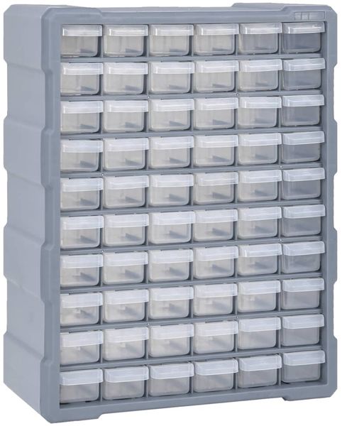 vidaXL Multi-Schubladen-Organizer mit 60 Schubladen 38x16x47,5 cm 147588