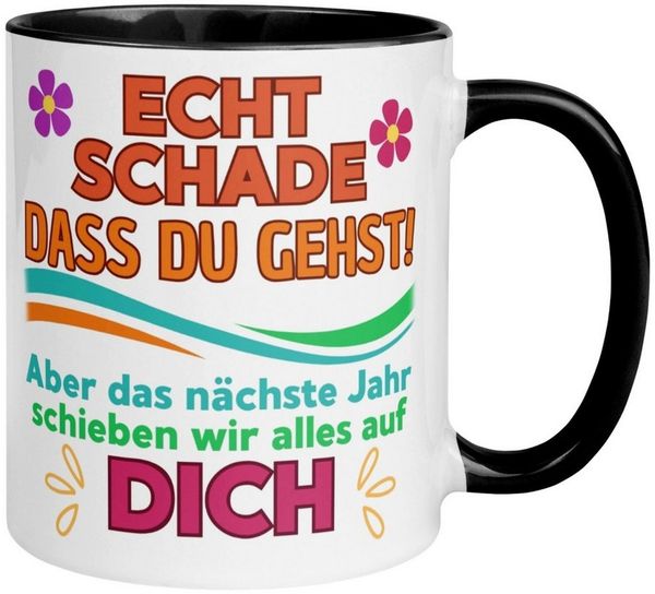 Momentals Tasse Abschiedsgeschenk Kollegen – Nächstes Jahr schieben wir alles auf dich, Gratis Versand · Links-&Rechtshänder · Spülmaschinenfest