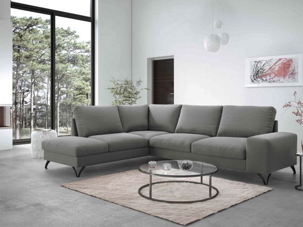 Ecksofa Oddo Bis (Farbe: Verita 88, Seite: Links - L3F+L2F+R4)