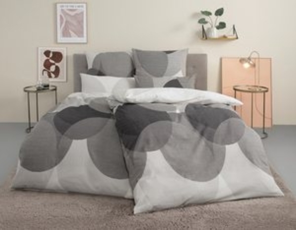BIERBAUM Bettwäsche Carla in Gr. 135x200 oder 155x220 cm, Seersucker, 2 teilig, Bettwäsche aus Baumwolle, geometrische Bettwäsche mit Reißverschluss Bild 6