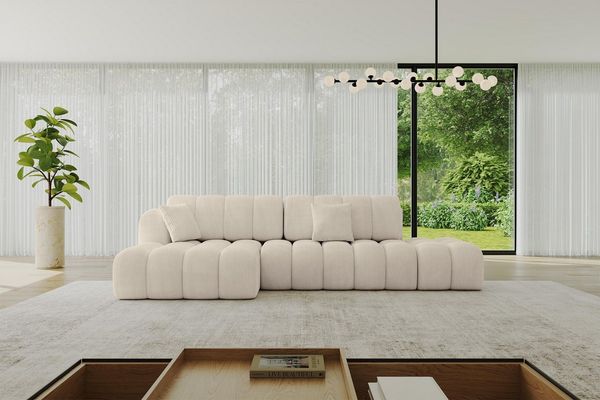 ALTDECOR Ecksofa OLEA-L2-S, Couch mit Schlaffunktion, Wohnzimmer - Ecksofa, Corner Sofa Bett Eckcouch Couch L-Form Schlafcouch Ausziehbar