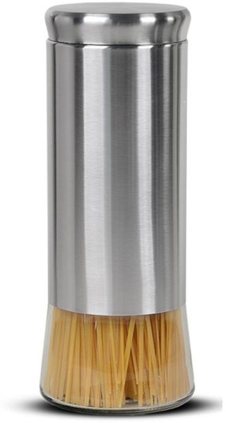 Vorratsglas 1,8L zum luftdichten Aufbewahren, Aufbewahrungsglas Grau
