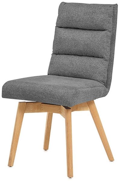 Stuhl Korsika / Kampala, Polyester, Webstoff, Anthrazit, 49 x 91 x 68 cm