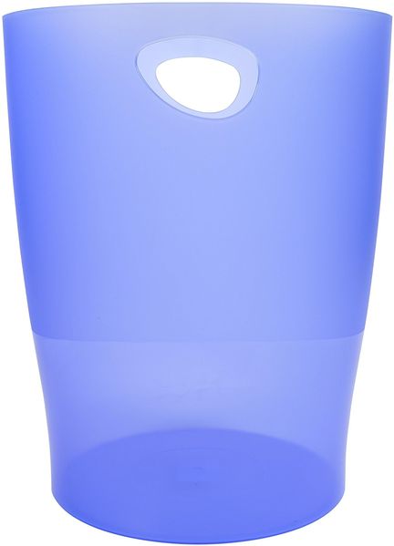 Exacompta 45310D Papierkorb Ecobin (Kapazität von 15 Litern, waschbar) 1 Stück, eisblau