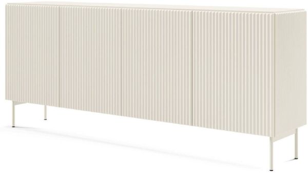 yourhouse24 Kommode Muti 4D 195x81x40 cm Kaschmir, Schwarz