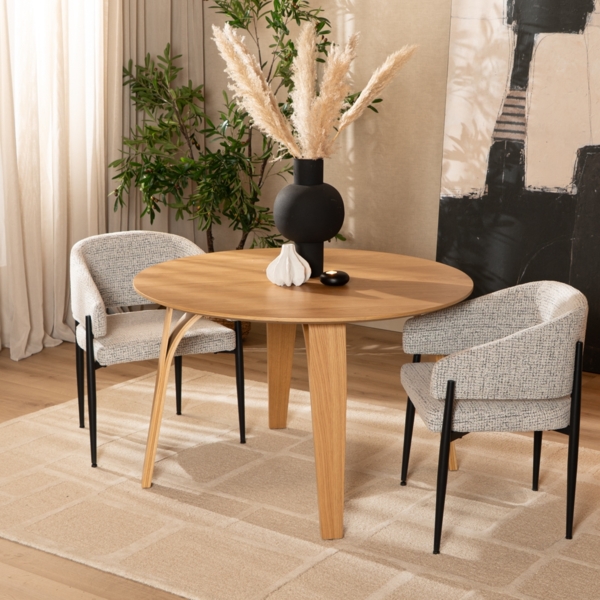 Bronx71 Esstisch Bowie rund Eiche Natur Ø 120 cm