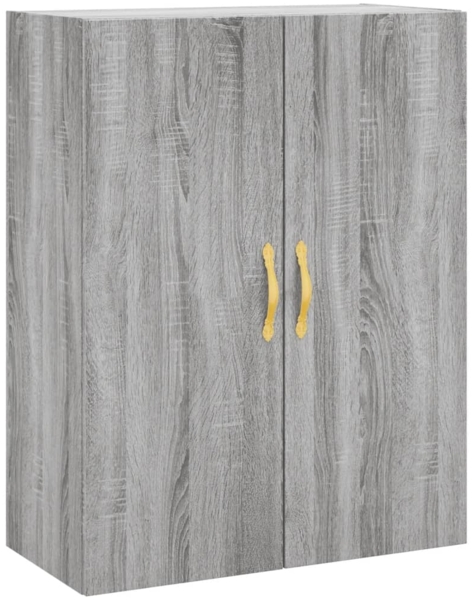 vidaXL Wandschrank Grau Sonoma 69,5x34x90 cm 828410