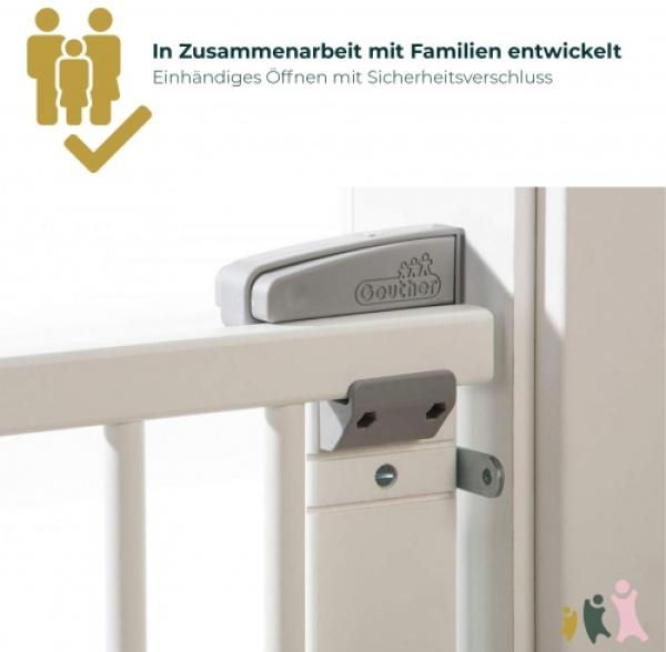 GEUTHER '2734+' Türschutzgitter, Holz weiß, 86 - 133 cm Bild 6