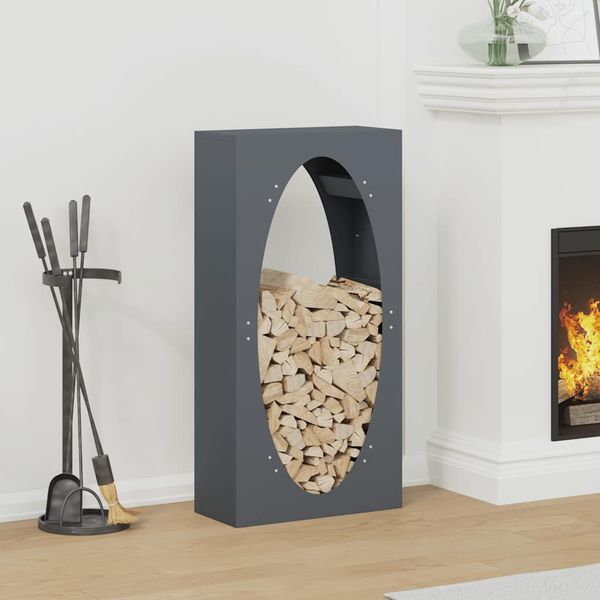 vidaXL Brennholzregal Anthrazit 50x23x100 cm Kaltgewalzter Stahl 864183