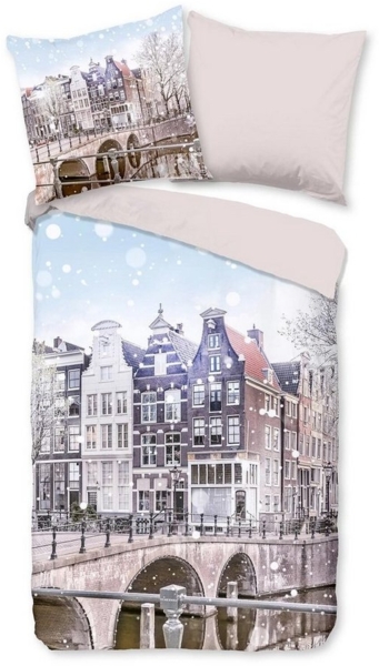 TRAUMSCHLAF Bettwäsche Amsterdam, Flanell, 2 teilig, herrlich weich und warm