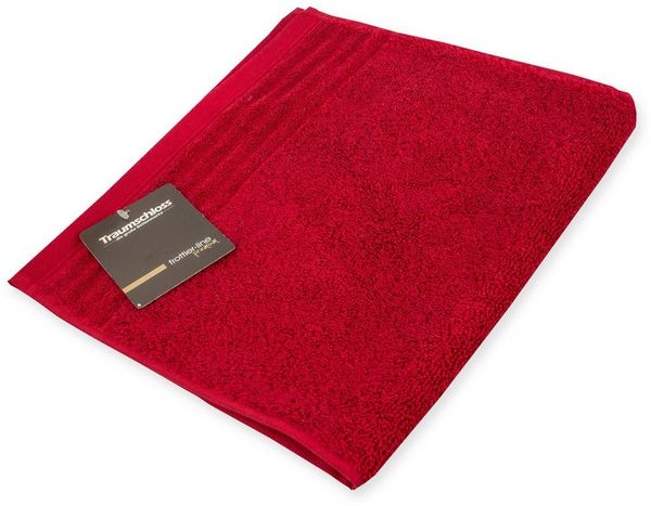 Traumschloss Gästehandtuch Premium-Line, Frottier (1-St), 100% amerikanische Supima Baumwolle mit 600g/m², Dunkelrot