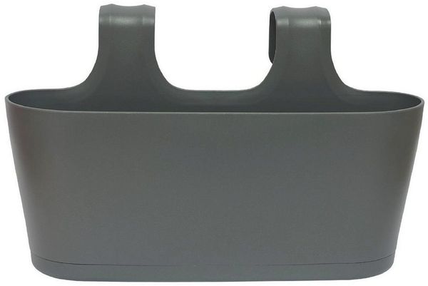 Engelland Blumenkasten Blumentopf zum Hängen (Vorteils-Set, 1 St, Fassungsvermögen je Topf 5,5 Liter), UV-Beständig, Frostbeständig, Wasserauffangschalen