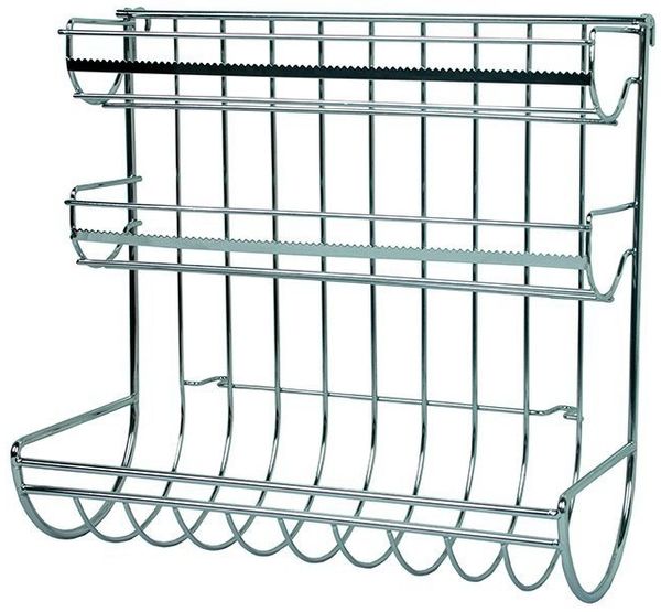 Gravidus Küchenrollenhalter Küchenleiste mit Rollen- & Folienhalter