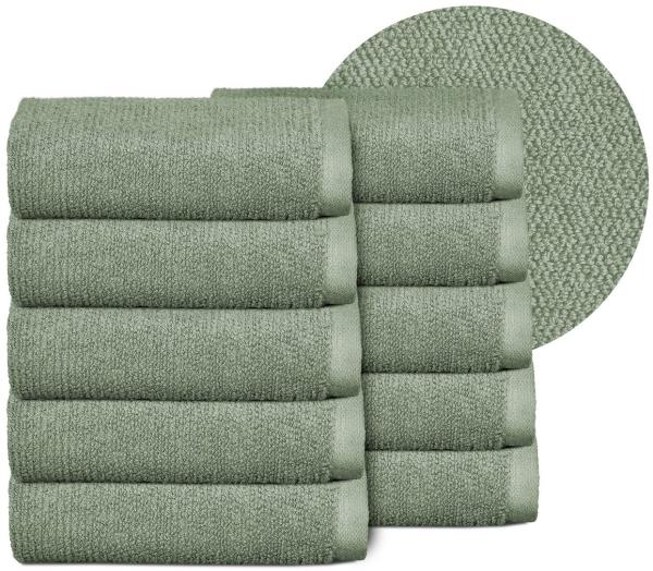 Beautex Handtuch Set Handtuch Set, Made in Europe, Frottier (Multischlaufen-Optik, Frottier Premium Set aus 100% Baumwolle 550g/m)