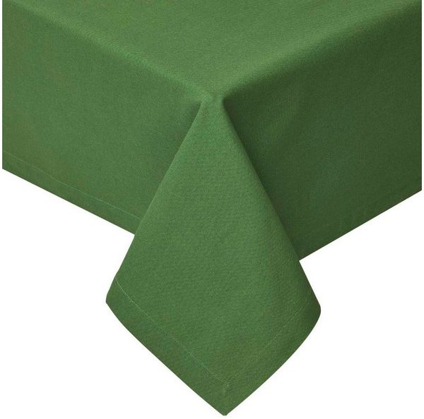 Homescapes Tischdecke Tischdecke dunkelgrün – 137 x 178 cm, 100% Baumwolle (1-tlg)