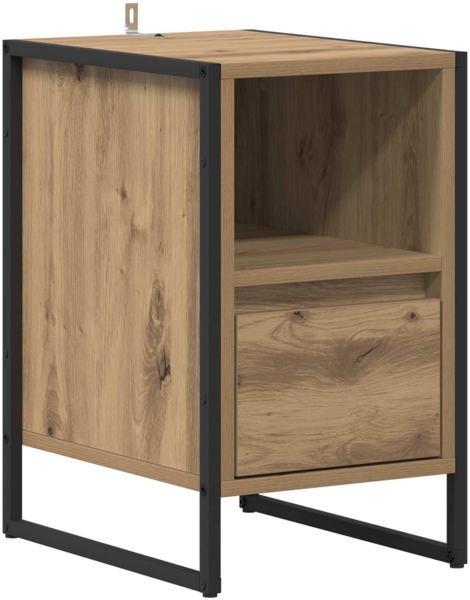 vidaXL Nachttisch Kunsthandwerk Eiche 39,5 x 30 x 50 cm Holzwerkstoff 886664 Bild 1