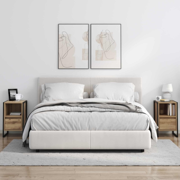 vidaXL Nachttisch Kunsthandwerk Eiche 39,5 x 30 x 50 cm Holzwerkstoff 886664 Bild 3