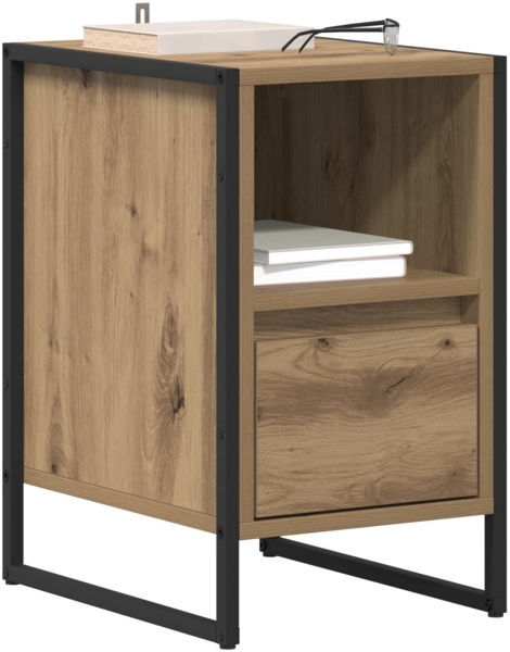 vidaXL Nachttisch Kunsthandwerk Eiche 39,5 x 30 x 50 cm Holzwerkstoff 886664 Bild 2